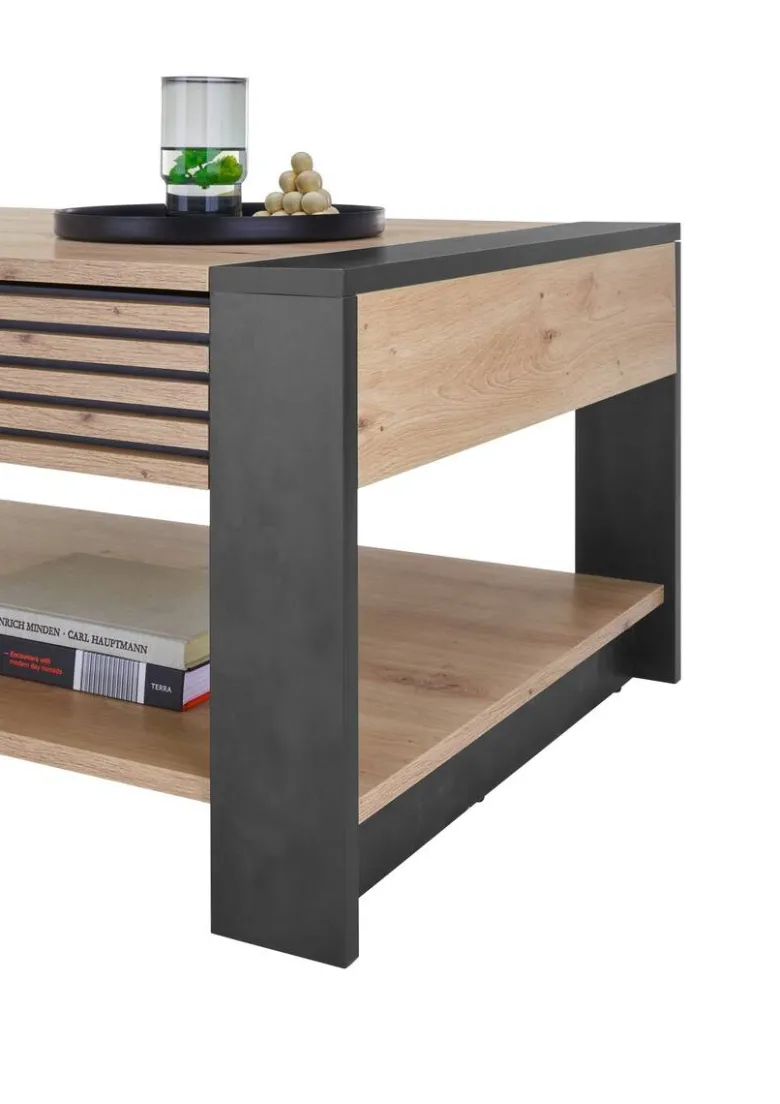 Couchtisch Felipe Eiche Artisan Nachbildung B/H/T: ca. 107x42x60 cm