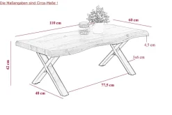 Couchtisch Gerd Eiche B/H/T: ca. 110x42x60 cm