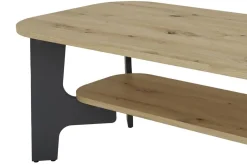 Couchtisch JONNY Eiche Nachbildung anthrazit B/H/T: ca. 110x42,5x55 cm