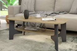 Couchtisch JONNY Eiche Nachbildung anthrazit B/H/T: ca. 110x42,5x55 cm