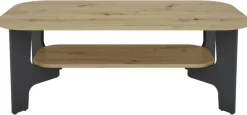 Couchtisch JONNY Eiche Nachbildung anthrazit B/H/T: ca. 110x42,5x55 cm