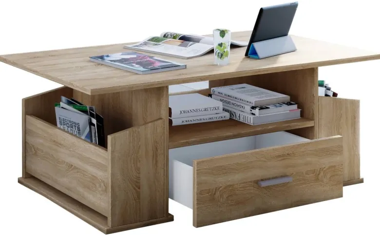 Couchtisch Junata Eiche Sonoma Nachbildung B/H/T: ca. 110x44x52 cm