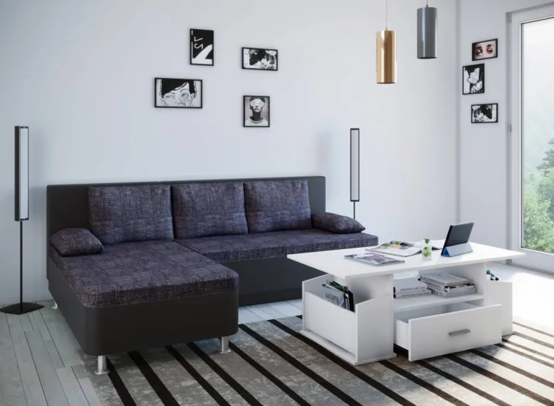 Couchtisch Junata weiß B/H/T: ca. 110x44x52 cm