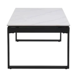 Couchtisch Klara weiß Marmor Optik B/H/T: ca. 120x45x60 cm