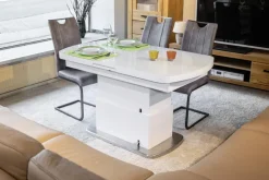 Couchtisch Levi weiß Hochglanz lackiert B/H/T: ca. 135x50x75 cm