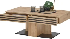 Couchtisch Luara Eiche Artisan Nachbildung B/H/T: ca. 110x44x60 cm