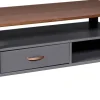 Couchtisch LUZERNA grau lackiert B/H/T: ca. 115x45x60 cm