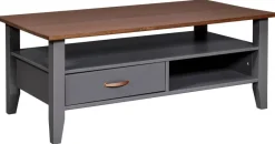 Couchtisch LUZERNA grau lackiert B/H/T: ca. 115x45x60 cm