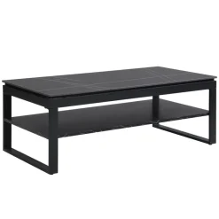 Couchtisch Mia schwarz Keramik Optik B/H/T: ca. 120x45x60 cm