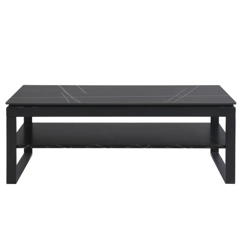 Couchtisch Mia schwarz Keramik Optik B/H/T: ca. 120x45x60 cm