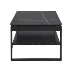 Couchtisch Mia schwarz Keramik Optik B/H/T: ca. 120x45x60 cm