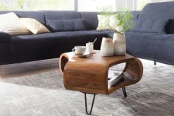 Couchtisch natur schwarz B/H/T: ca. 55x38x55 cm