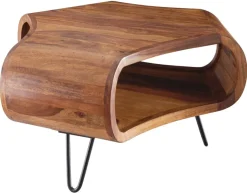 Couchtisch natur schwarz B/H/T: ca. 55x38x55 cm