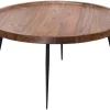 Couchtisch natur schwarz lackiert B/H/T: ca. 75x39x75 cm