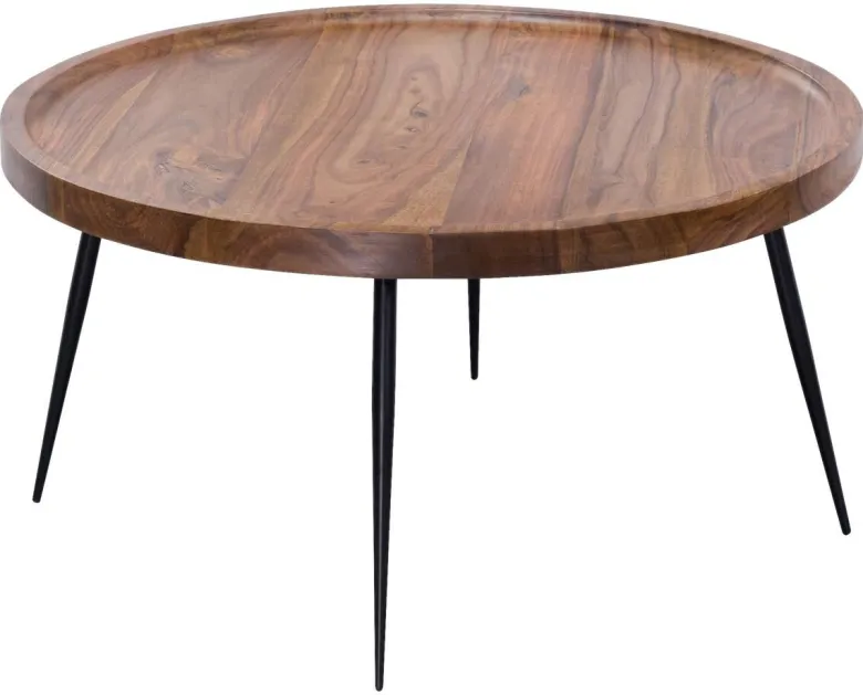 Couchtisch natur schwarz lackiert B/H/T: ca. 75x39x75 cm