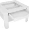 Couchtisch RALPH weiß B/H/T: ca. 67x43x67 cm
