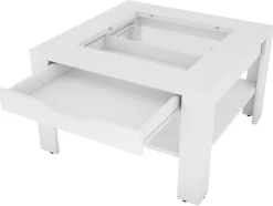 Couchtisch RALPH weiß B/H/T: ca. 67x43x67 cm
