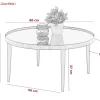 Couchtisch Ronda schwarz H/D: ca. 40x80 cm