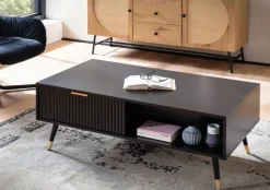 Couchtisch schwarz B/H/T: ca. 110x43x60 cm