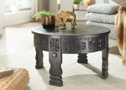 Couchtisch schwarz B/H/T: ca. 60x36x60 cm