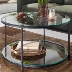 Couchtisch schwarz B/H/T: ca. 80x45x80 cm