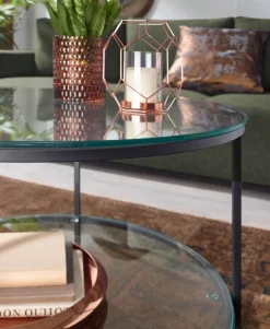 Couchtisch schwarz B/H/T: ca. 80x45x80 cm
