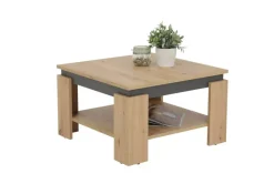 Couchtisch Tim III Eiche anthrazit B/H/T: ca. 68x41x68 cm
