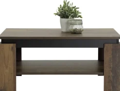 Couchtisch Tim II Old Wood schwarz Nachbildung B/H/T: ca. 90x41x60 cm