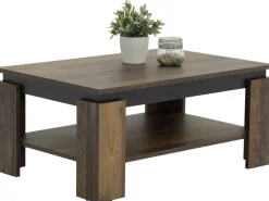 Couchtisch Tim II Old Wood schwarz Nachbildung B/H/T: ca. 90x41x60 cm