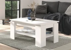 Couchtisch Titan weiß B/H/T: ca. 100x45x60 cm