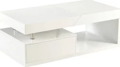 Couchtisch Vega weiß Hochglanz B/H/T: ca. 110x42x60 cm
