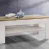 Couchtisch weiß Pinie Nachbildung Eiche Antik Nachbildung B/H/T: ca. 120x43x75 cm
