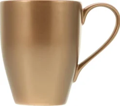 CreaTable Kaffeebecherset Golden Days gold Steinzeug 2 tlg.