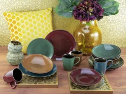 CreaTable Kombiservice Marrakesch multicolor Steinzeug 16 tlg.