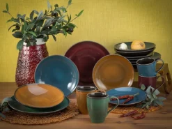 CreaTable Kombiservice Marrakesch multicolor Steinzeug 16 tlg.