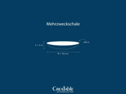 CreaTable Mehrzweckschalen Freunde des Waldes braun Steinzeug D: ca. 18,6 cm