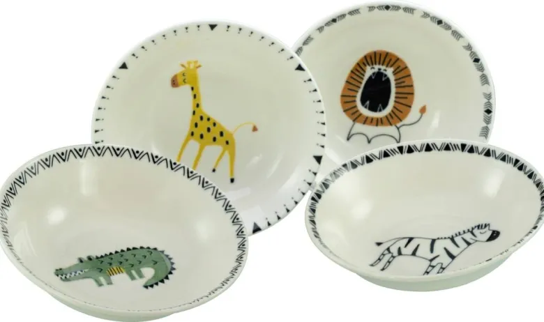 CreaTable Mehrzweckschalen Safari mehrfarbig Steinzeug D: ca. 18,6 cm