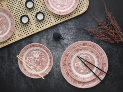 CreaTable Tafelservice China Town rot Steingut 18 tlg.