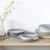 CreaTable Tafelservice Mexico blau Steingut 18 tlg.