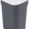 Curver Abfalleimer dunkelgrau B/H/L: ca. 18,6x32,9x25 cm