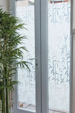 d-c-fix Fensterfolie Bamboo Bamboo Bamboo weiß transparent B/L: ca. 90x150 cm