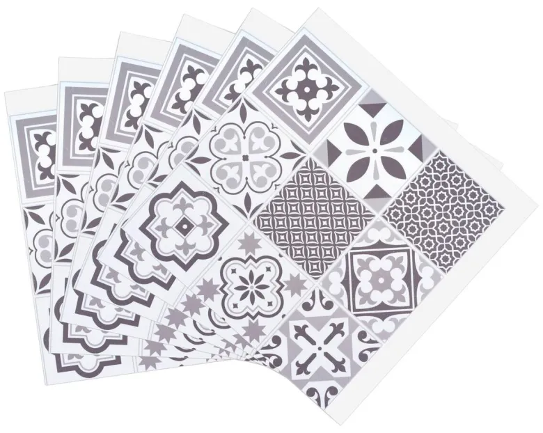 d-c-fix Wandfliese selbstklebend grau B/L: ca. 30,5x30,5 cm