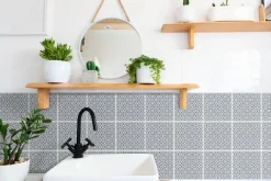 d-c-fix Wandfliese selbstklebend grau B/L: ca. 15,25x15,25 cm