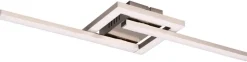Deckenleuchte nickel Metall B/H/T: ca. 55x5x16 cm