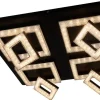 Deckenleuchte Timo schwarz Metall Acryl D: ca. 44 cm