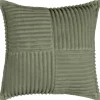 Dekokissen Cord grün Polyester B/L: ca. 45x45 cm