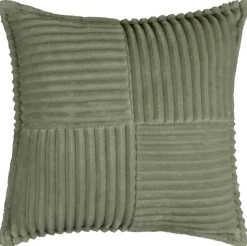 Dekokissen Cord grün Polyester B/L: ca. 45x45 cm