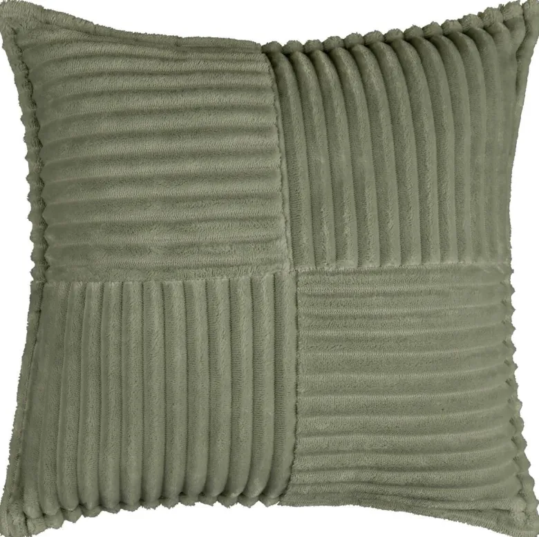 Dekokissen Cord grün Polyester B/L: ca. 45x45 cm