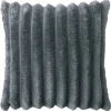Dekokissen Luxus Flanell anthrazit Polyester B/L: ca. 45x45 cm