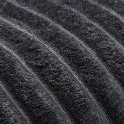 Dekokissen Luxus Flanell anthrazit Polyester B/L: ca. 70x50 cm